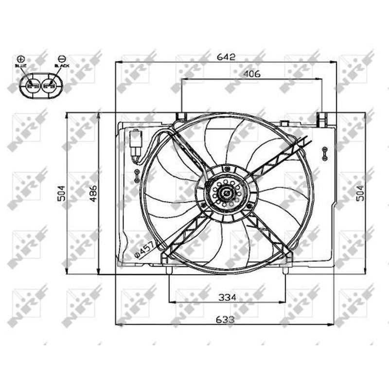NRF Engine Cooling Fan 47741