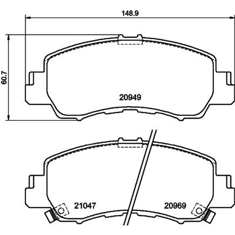 DON Front Brake Pad Set PCP1842