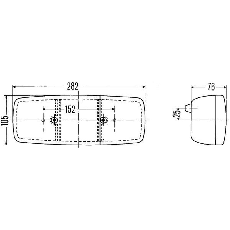 Hella Tail Light / Lamp R10W Left 2SE 001 699-071