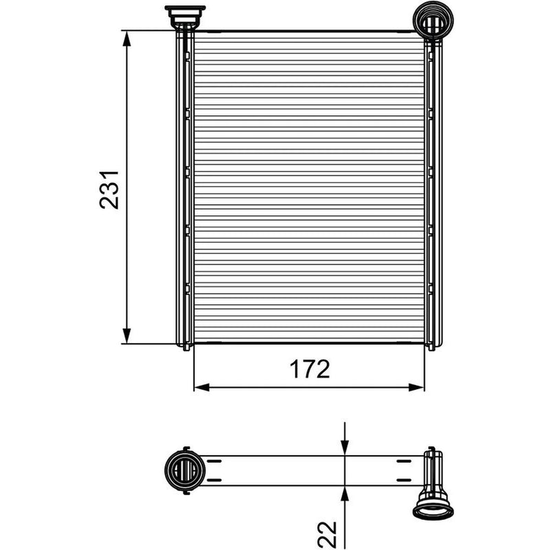 Valeo Heater Matrix Core Heat Exchanger 811534