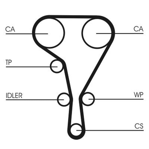 Continental CTAM Timing Belt Cambelt 131 Teeth CT1127
