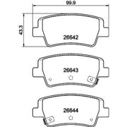 DON Rear Brake Pad Set PCP2249