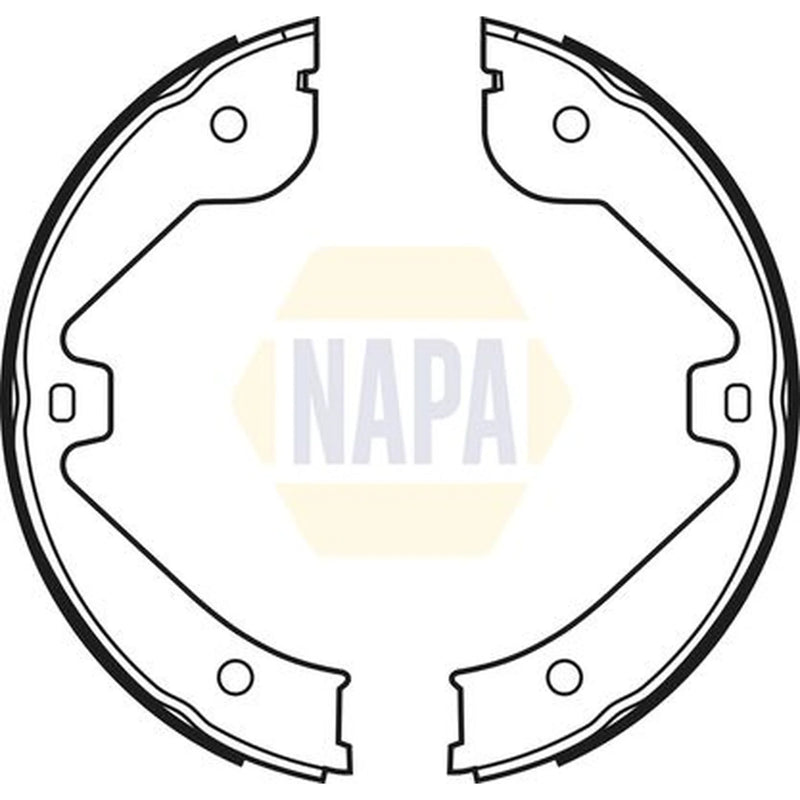 NAPA Parking Brake Shoe Set NBS5019