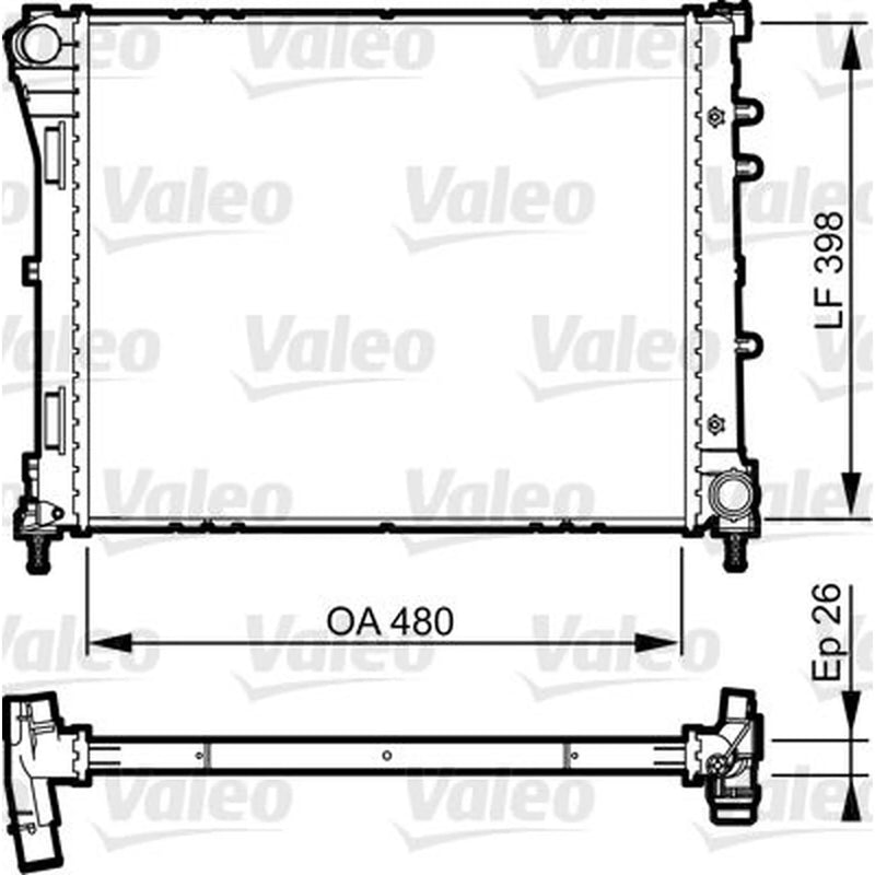 Valeo Engine Radiator 735498