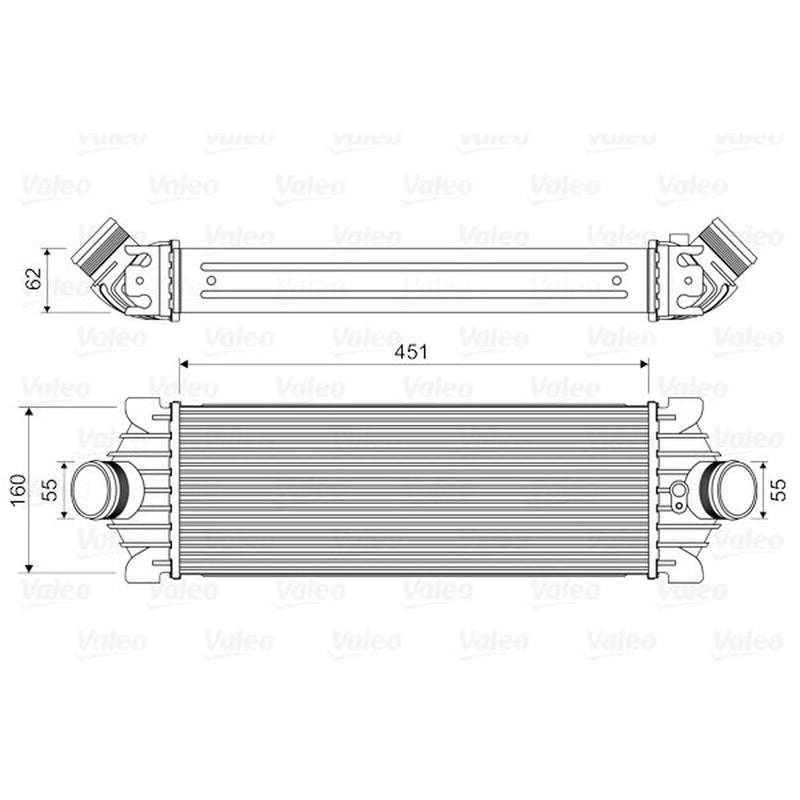 Valeo Intercooler (Charge Air Cooler) 818644