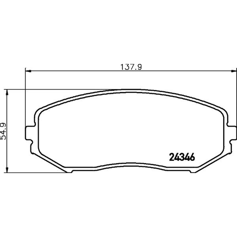 DON Front Brake Pad Set PCP1081