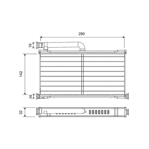 Valeo Heater Matrix Core Heat Exchanger 811527