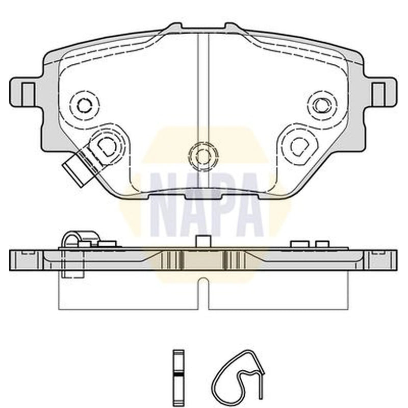 NAPA Rear Brake Pad Set NBP1947