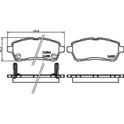 Mintex Front Brake Pad Set MDB2968