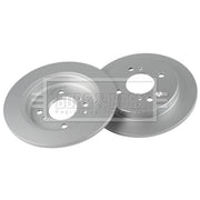 Borg & Beck 2 x Solid Rear Brake Discs BBD5672-x2