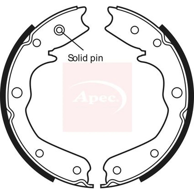 Apec Parking Brake Shoe Set SHU676