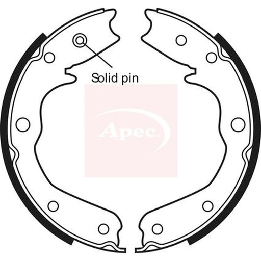 Apec Parking Brake Shoe Set SHU676