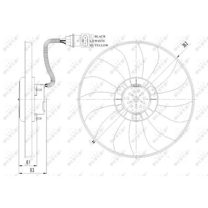 NRF Engine Cooling Fan 47410