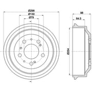 Mintex Brake Drum Assembly Rear MBD037