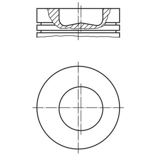Mahle Piston Cylinder Bore = 107mm 014 36 01