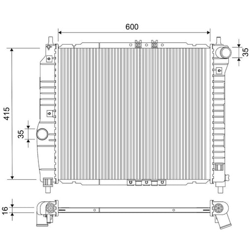Valeo Engine Radiator 735158