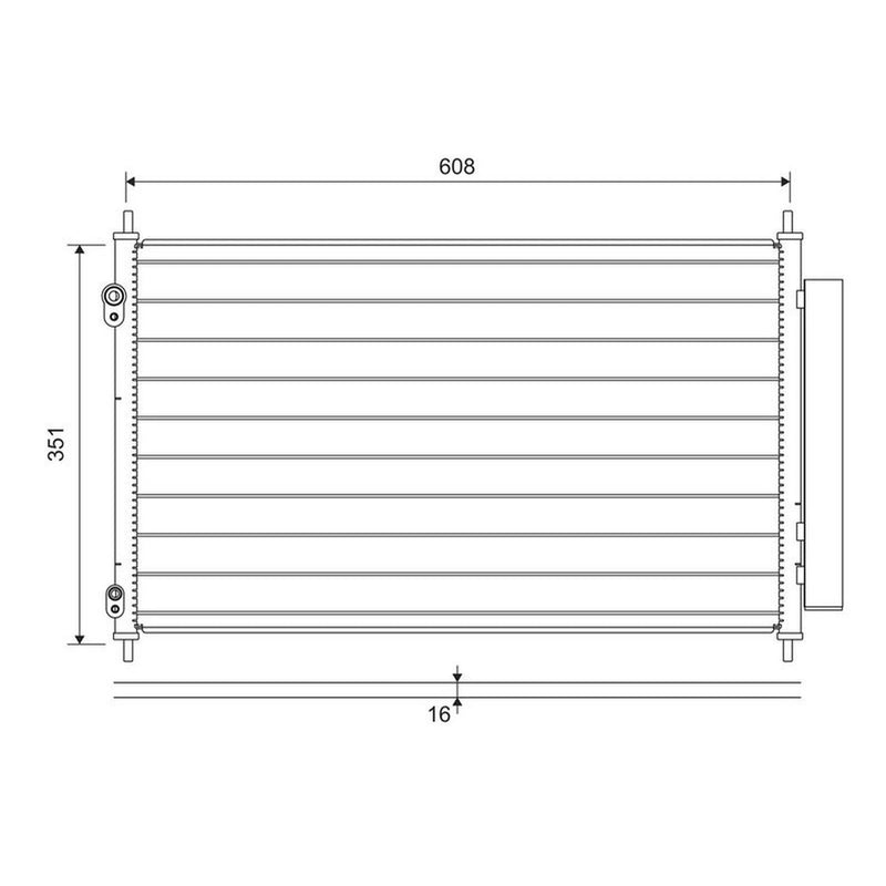 Valeo Air Conditioning Condenser 822595