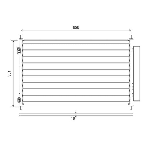 Valeo Air Conditioning Condenser 822595