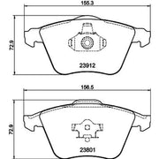 Mintex Front Brake Pad Set MDB2749