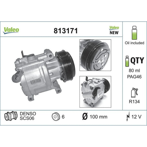 Valeo Air Conditioning Compressor 813171
