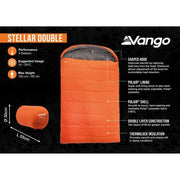 Vango Stellar Double Sleeping Bag Harissa - Vango - Van Life Living