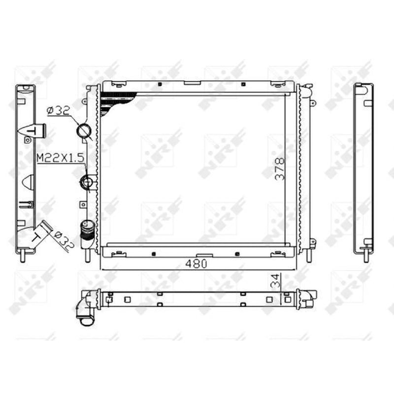 NRF Engine Radiator 53209A