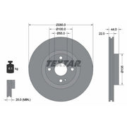 Textar 2 x Vented Front Brake Discs 92301503-x2
