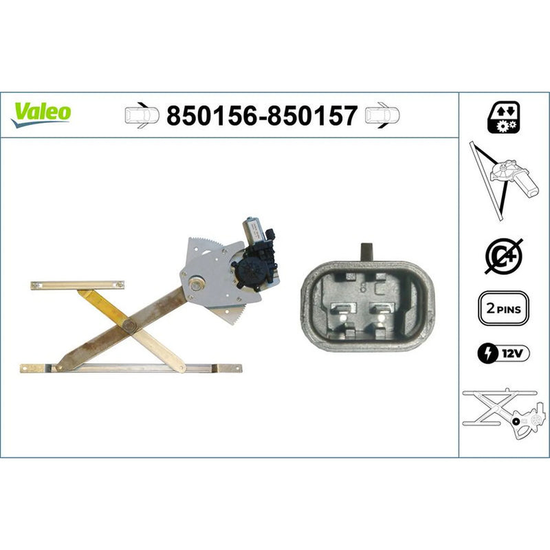 Valeo Electric Window Regulator Lifter Right Front 850157