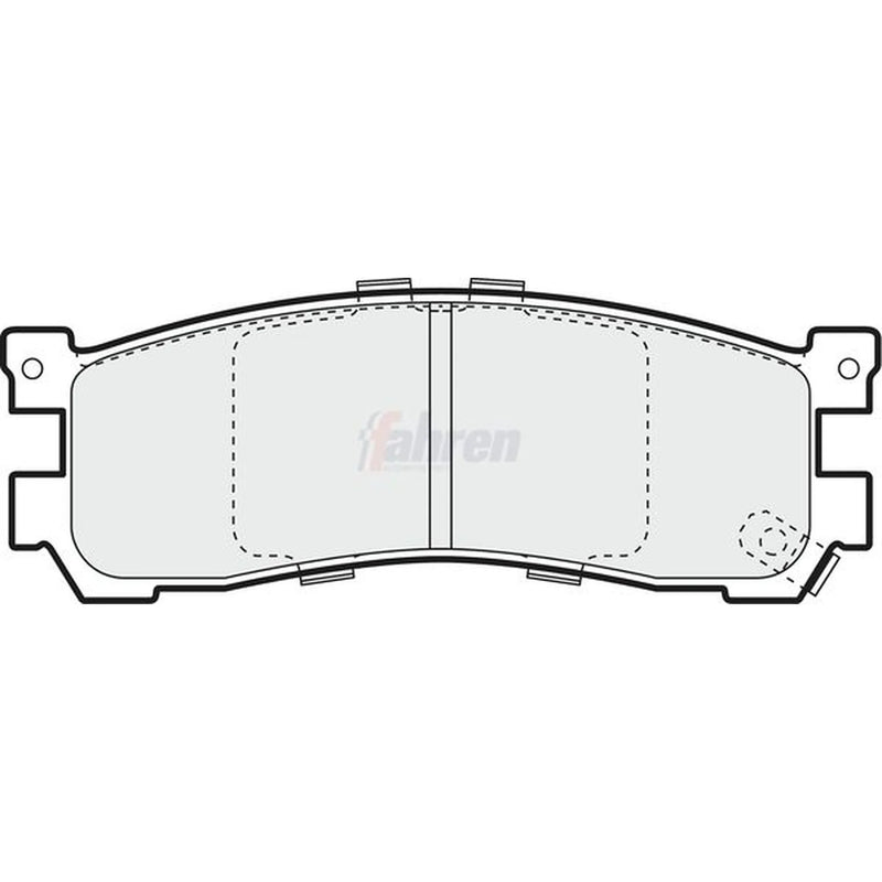 Fahren Rear Brake Pad Set fits Ford Asia & Oceania Freda Bus 1995-2002 2.5