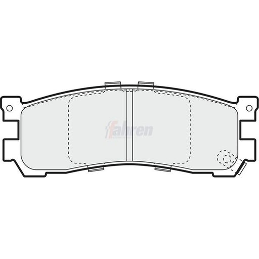 Fahren Rear Brake Pad Set fits Ford Asia & Oceania Freda Bus 1995-2002 2.5