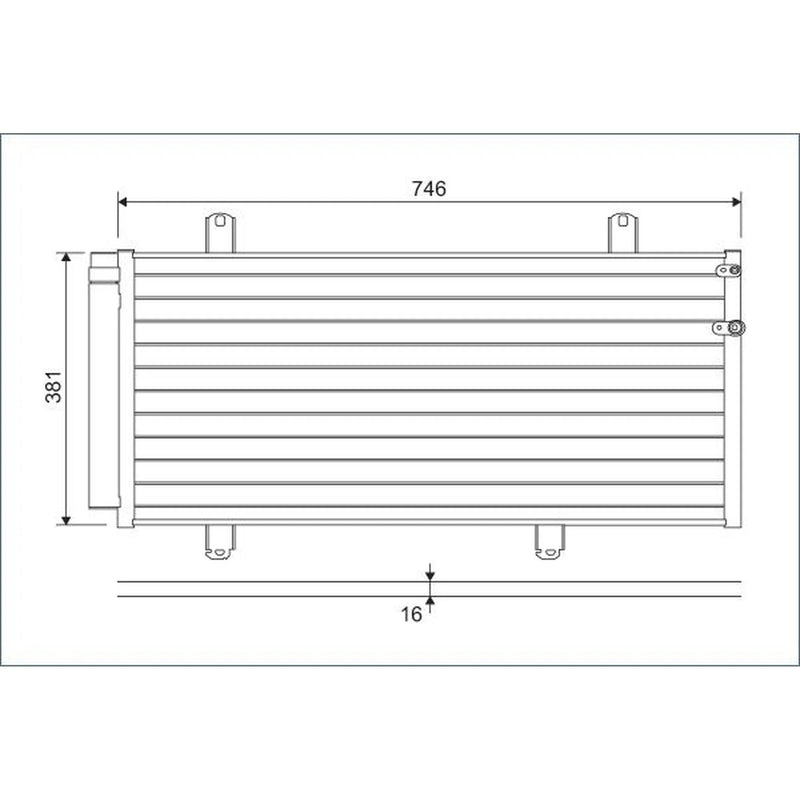 Valeo Air Conditioning Condenser 822584