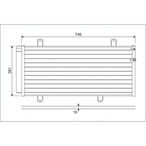 Valeo Air Conditioning Condenser 822584