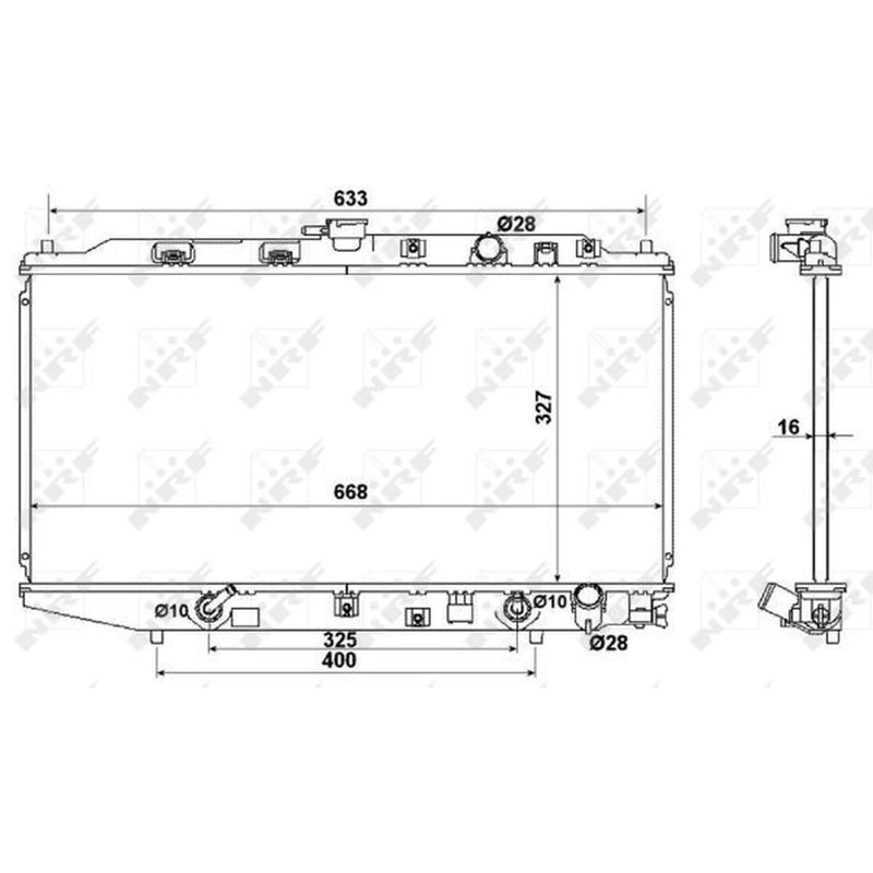 NRF Engine Radiator 516728