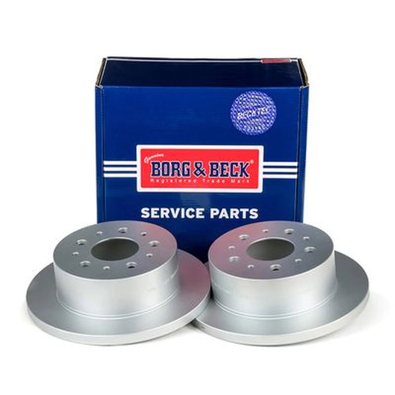 Borg & Beck 2 x Solid Rear Brake Discs BBD4609-x2