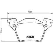 Mintex Rear Brake Pad Set MDB2002