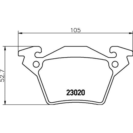 DON Rear Brake Pad Set PCP1659