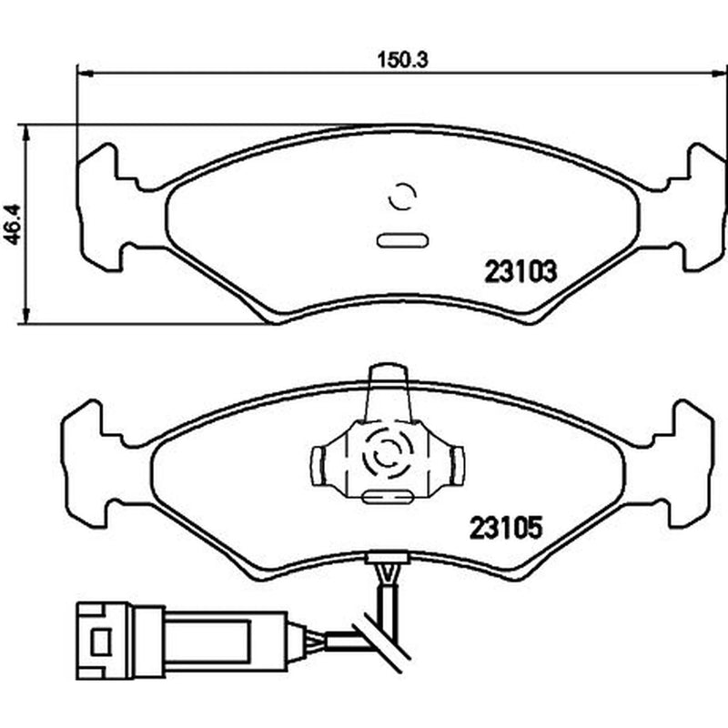 Mintex Front Brake Pad Set MDB2110