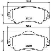 DON Front Brake Pad Set PCP1421