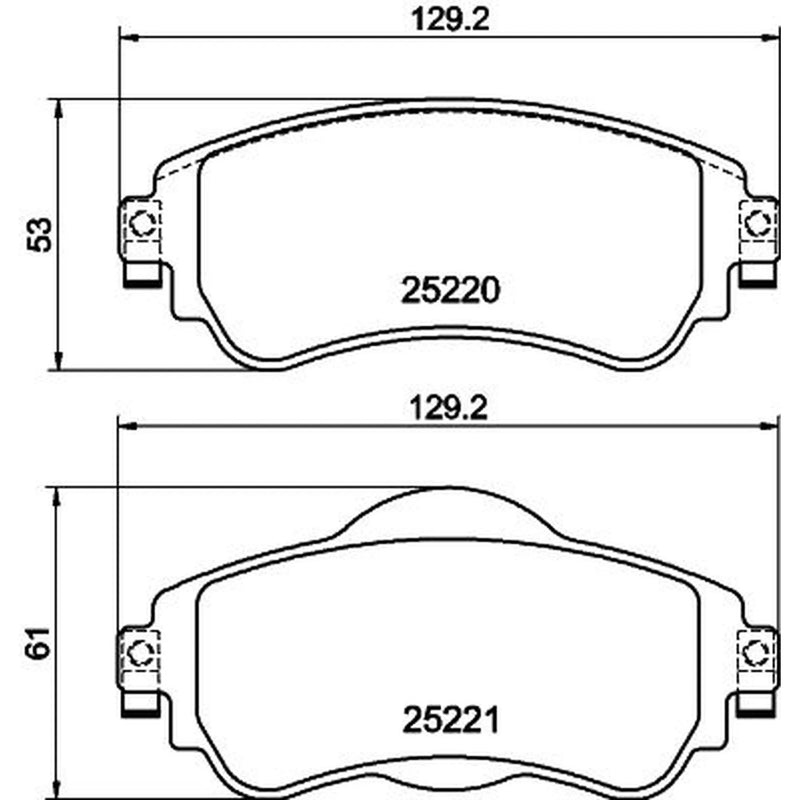Mintex Front Brake Pad Set MDB3174