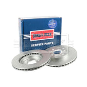 Borg & Beck 2 x Vented Front Brake Discs BBD5520-x2