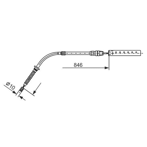 Bosch Handbrake Cable Rear 1 987 482 866