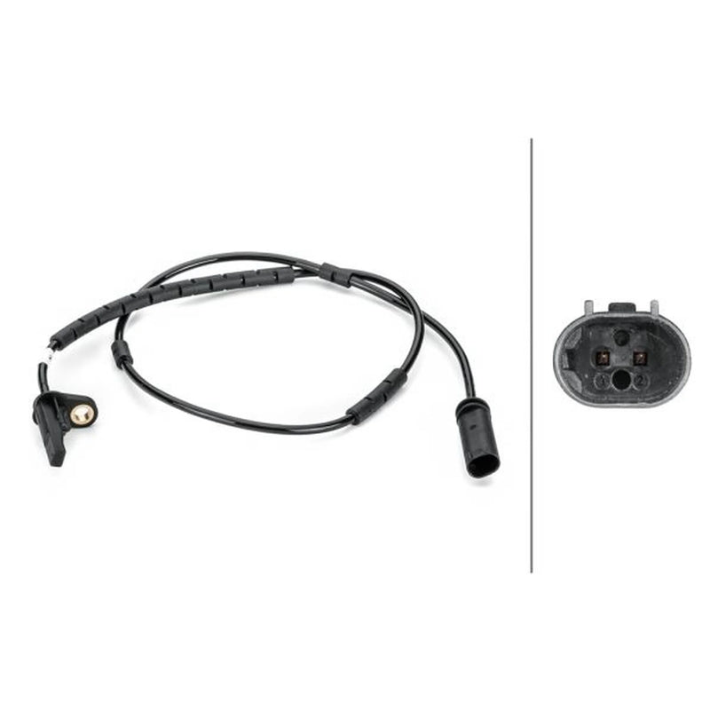 Hella ABS Wheel Speed Sensor Rear 6PU 012 806-431