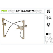 Valeo Electric Window Regulator Lifter Left Front 851174