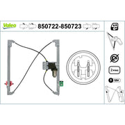 Valeo Electric Window Regulator Lifter Left Front 850722