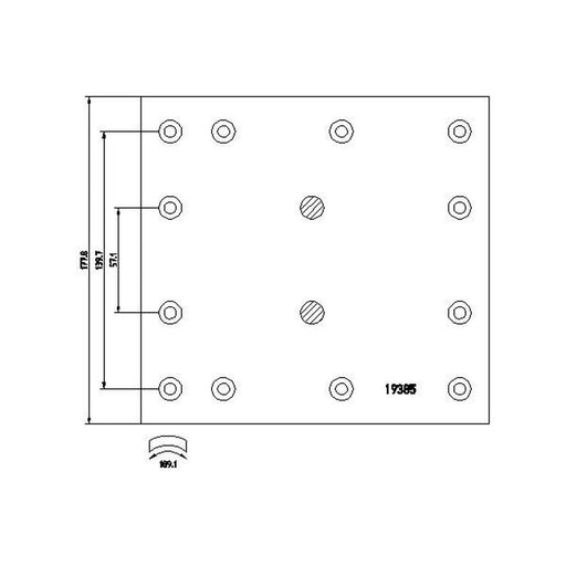 DON Don Cv Brake Lining Set CW412B7141