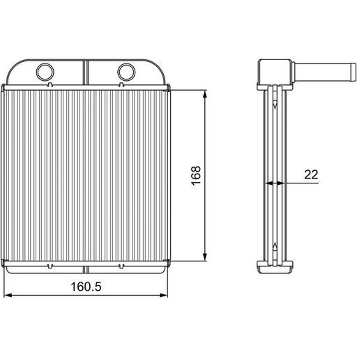 Valeo Heater Matrix Core Heat Exchanger 811559