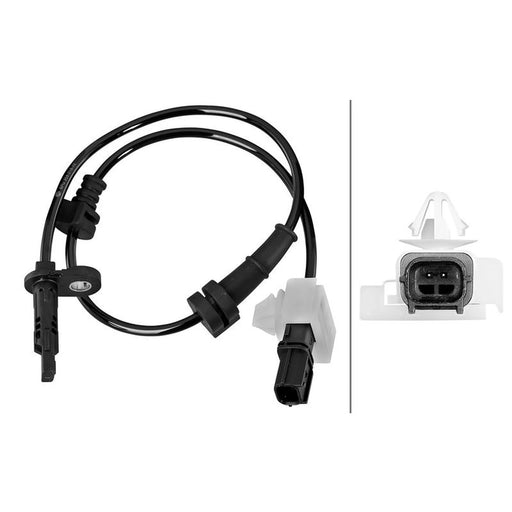 Hella ABS Wheel Speed Sensor Rear 6PU 358 218-741