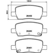 Mintex Rear Brake Pad Set MDB3496