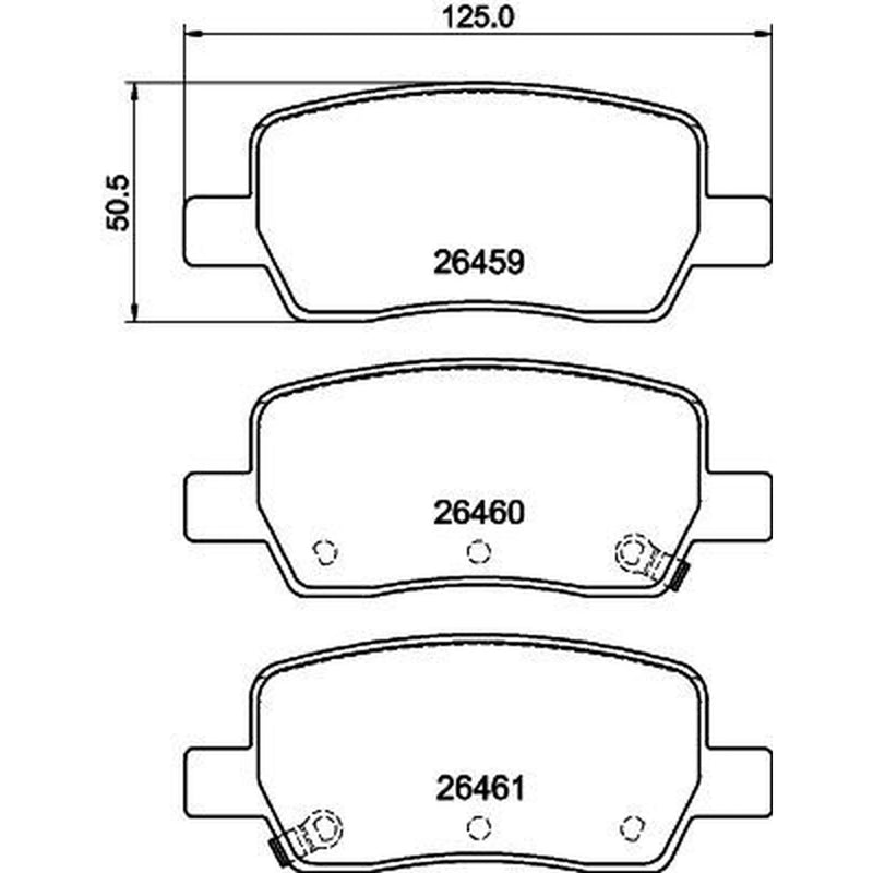 Mintex Rear Brake Pad Set MDB3496