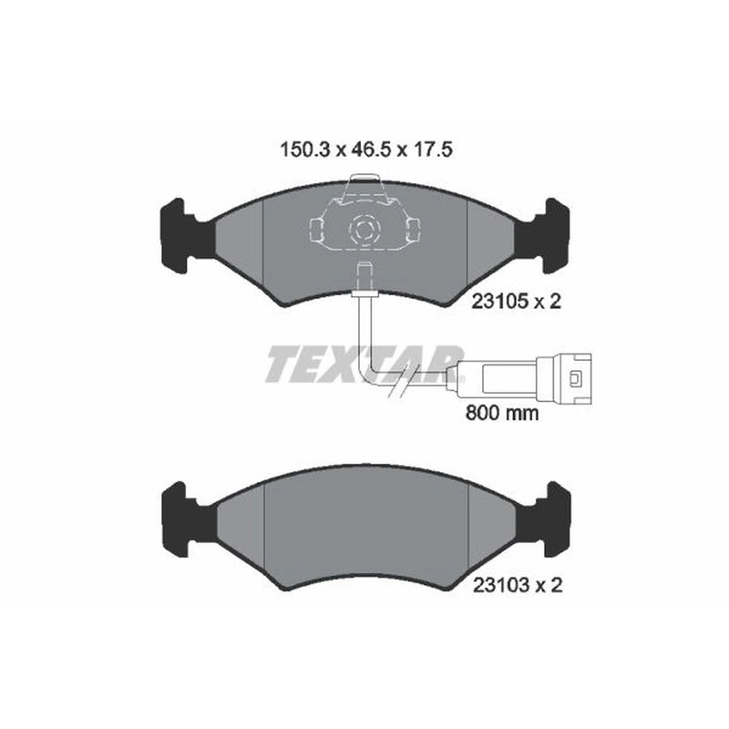 Textar Front Brake Pad Set 2310501